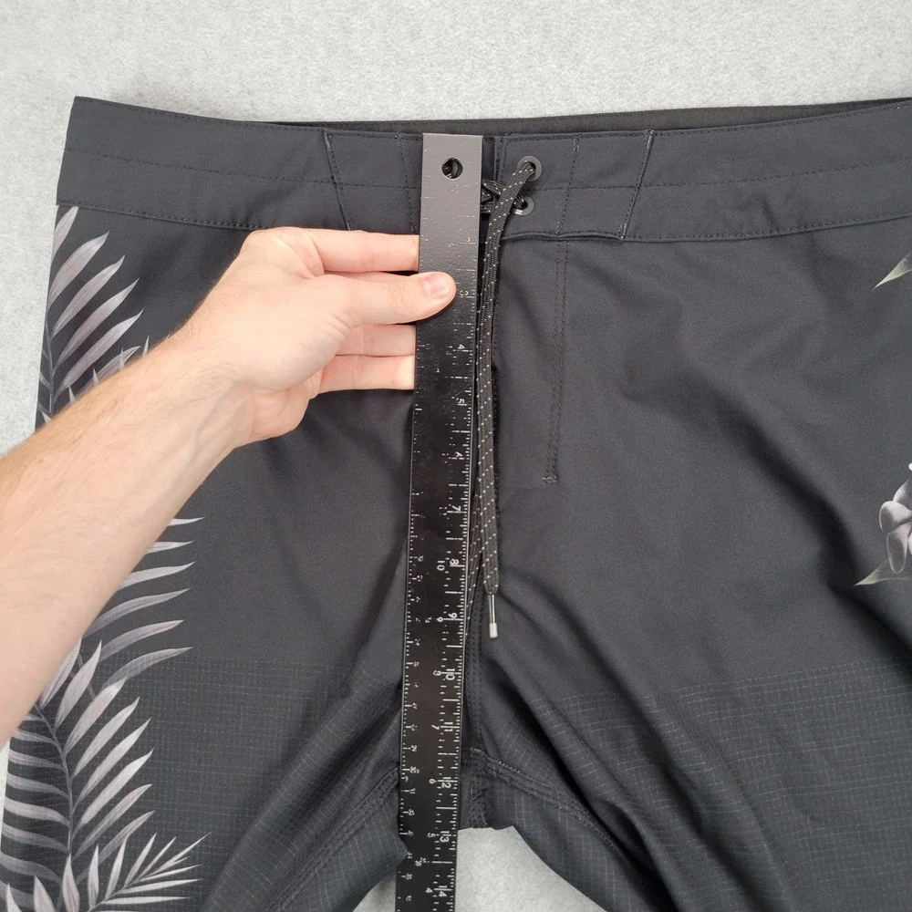 Billabong Board Shorts Men 33 Black Kamea Lazarus D Bah Airlight Floral Surf
